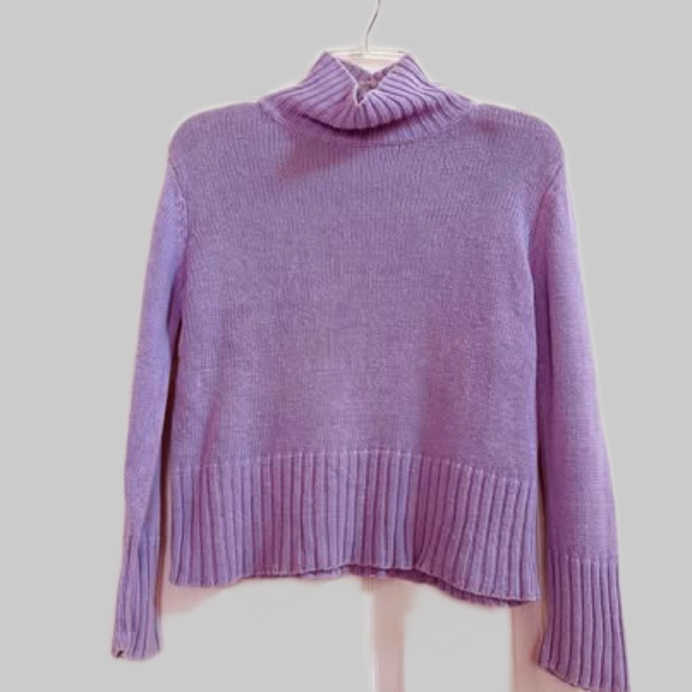 Lavender Turtleneck Sweater by Kobe — Girls M (10/12)